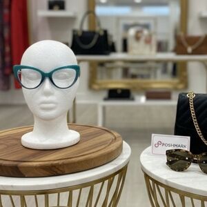 Teal Gradient Cat Eye Eyeglass Frames